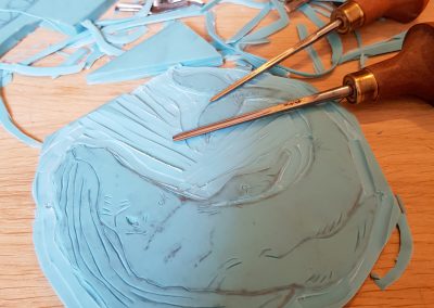 gravure tampon baleine